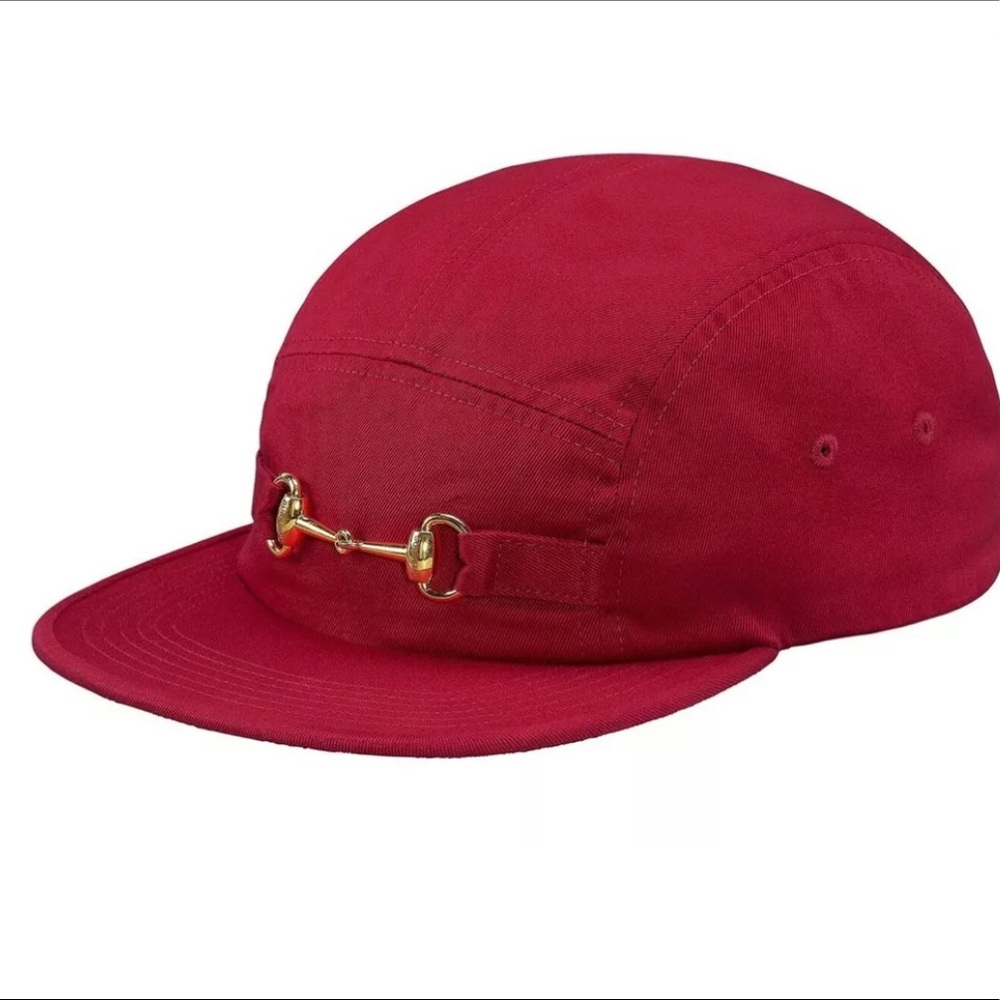 Supreme Horsebit Camp Cap Red FW17